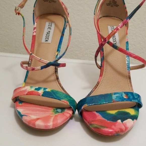Steve Madden Feliz Floral Heels Shoes 10M